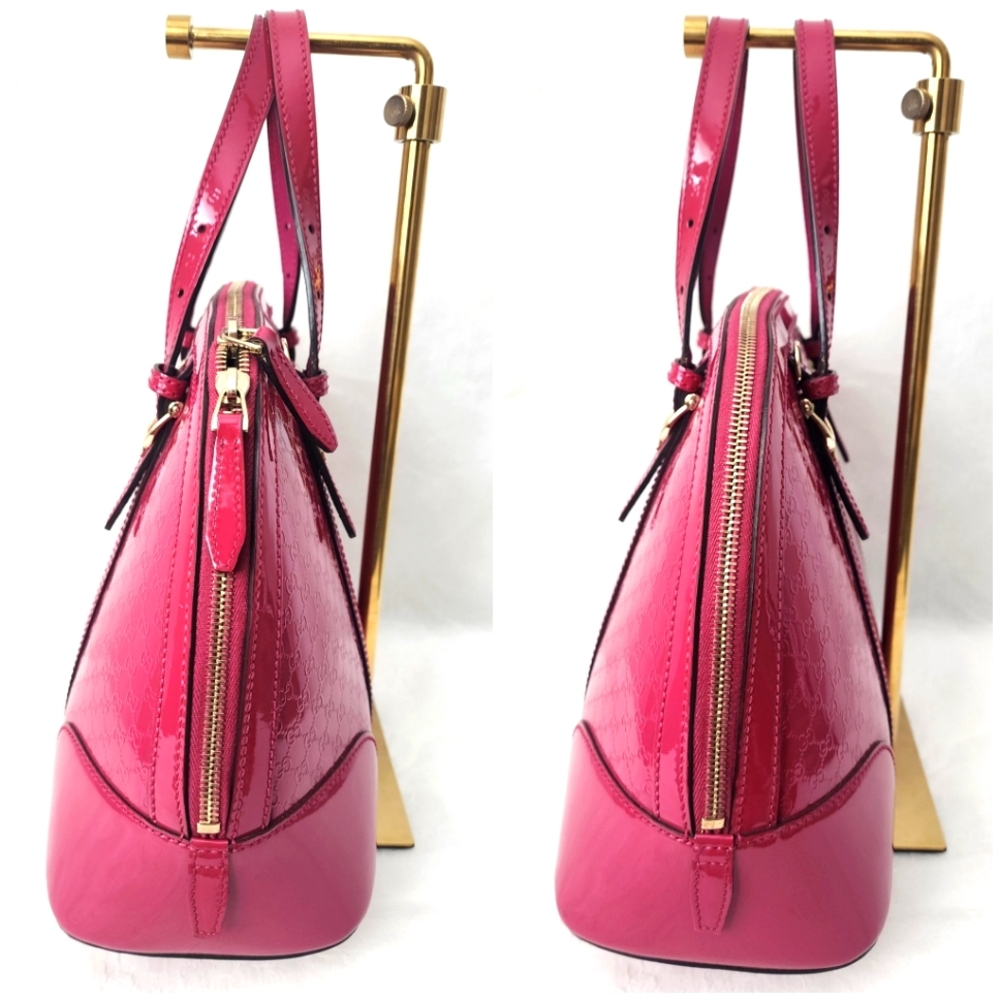 Auth Gucci Micro GG Pink 2Way Leather Bag - Picture 9 of 11